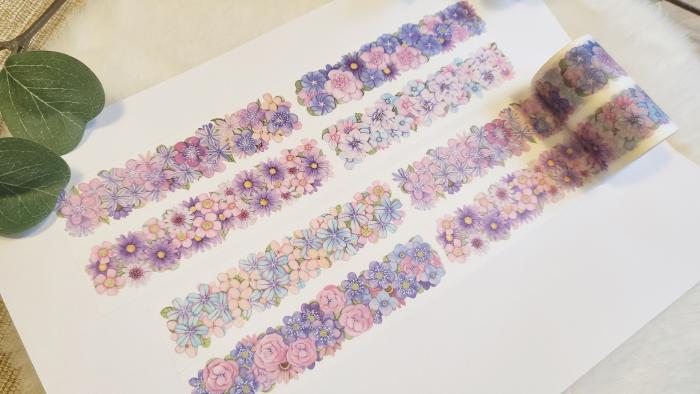 Design Washi Tape Blumen Bordüre